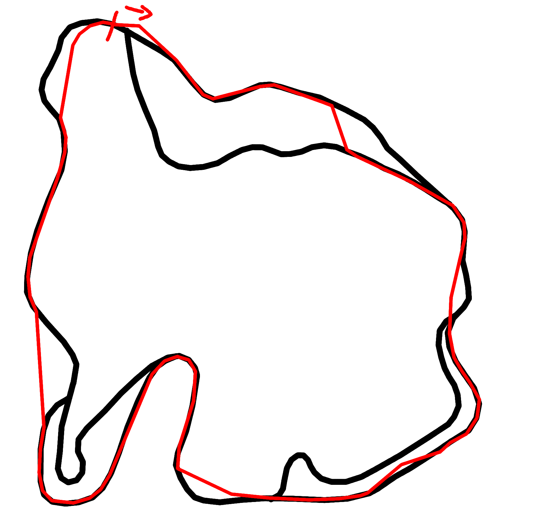 Map of Beach Run